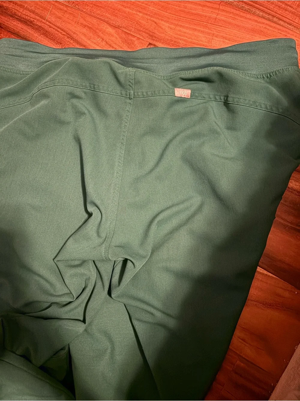 FIGS Technical Collection Scrub Pants XL Green Drawstring Medical Uniform (0606)